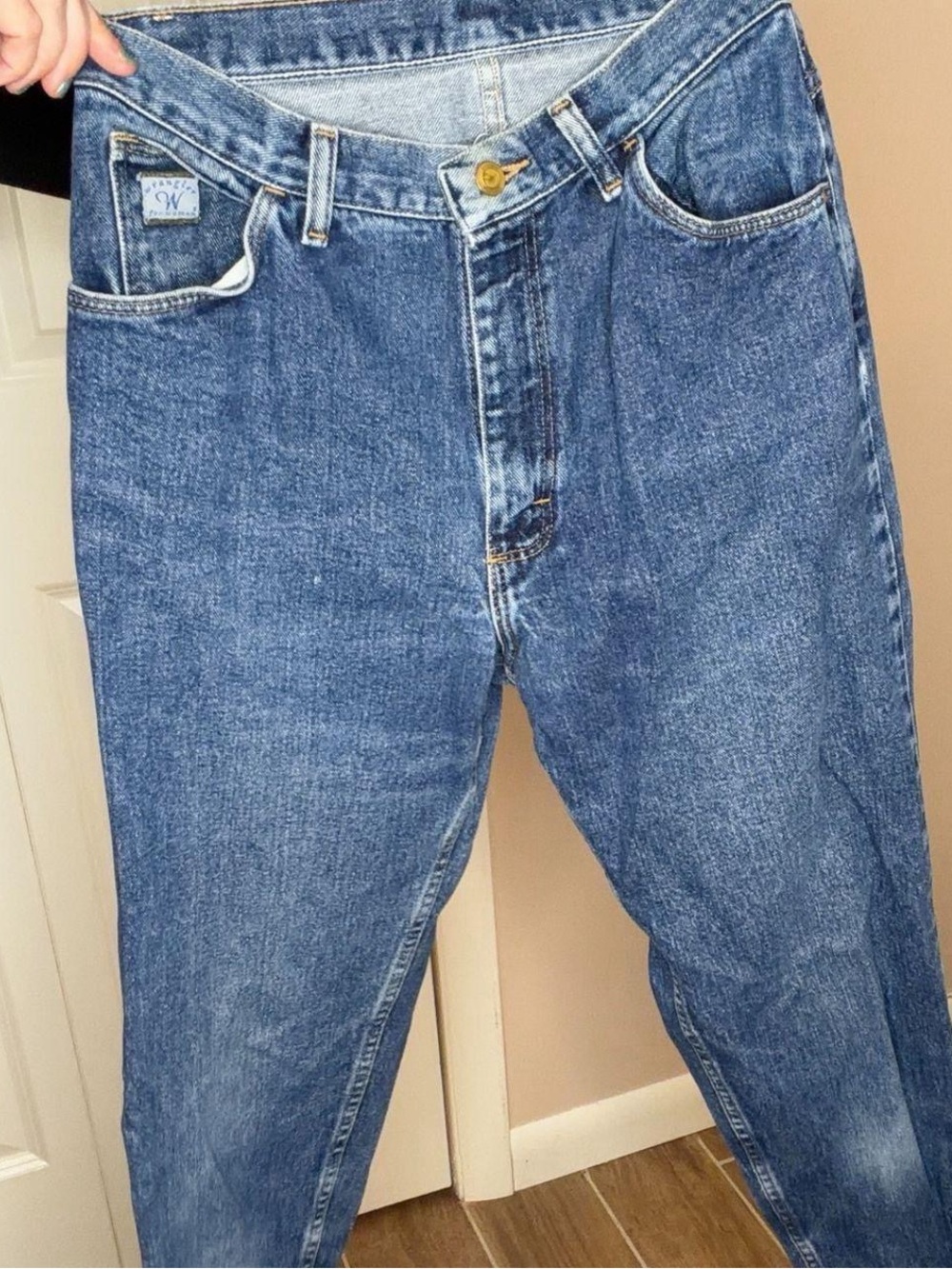 Wrangler Men's Relaxed Fit Blue Denim Jeans